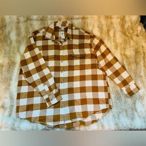 NWT Old Navy Plaid Boyfriend Shirt